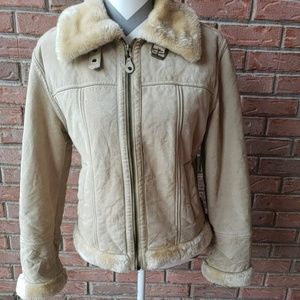 Marcia leather shell Jacket